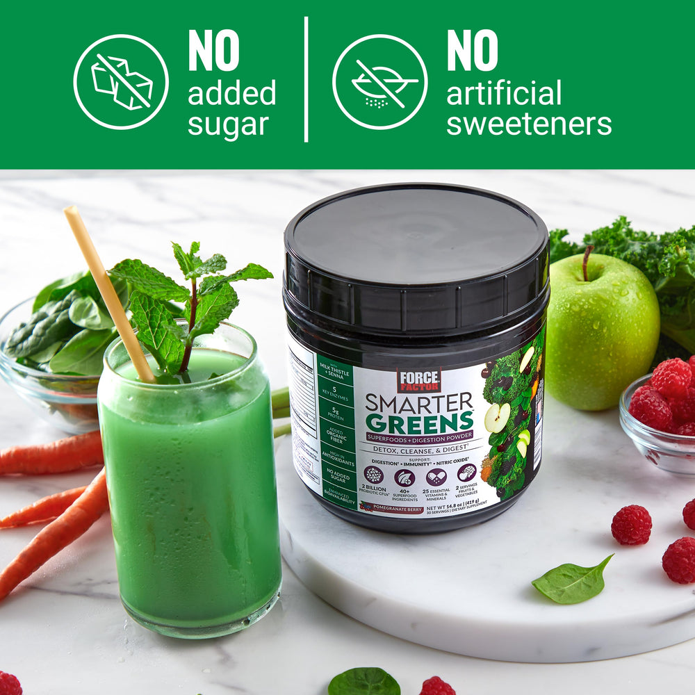 Force Factor Smarter Greens serving suggestion for smoothies and sauces