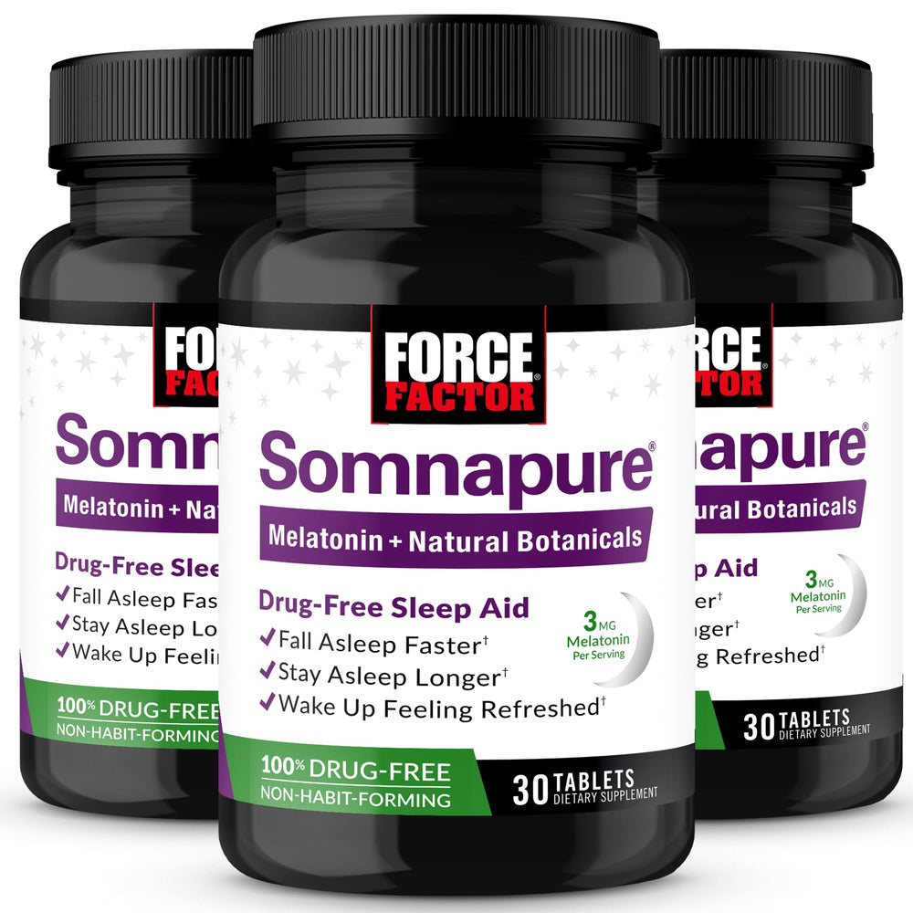 Force Factor Somnapure bottle front highlighting sleep support formula