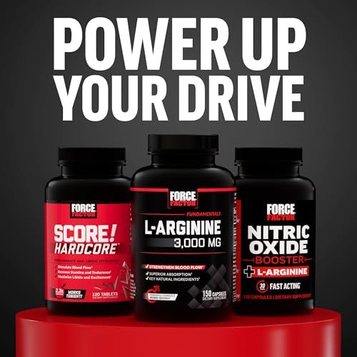 Force Factor Test X180 Boost black maca shown as key vitality ingredient