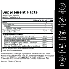 Force Factor Test X180 ingredients panel featuring tongkat ali and maca.