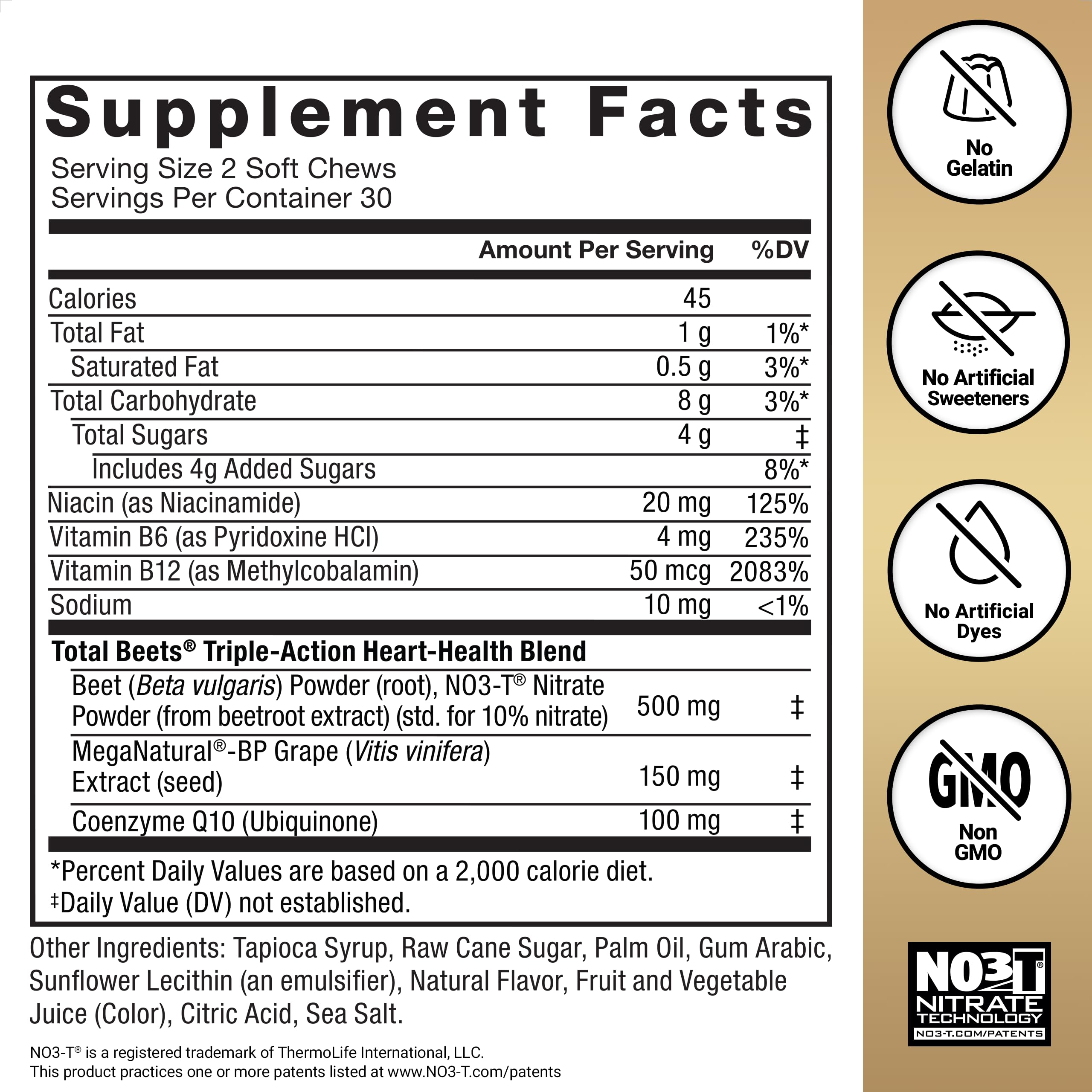 Force Factor Total Beets beetroot powder detail for natural wellness support.