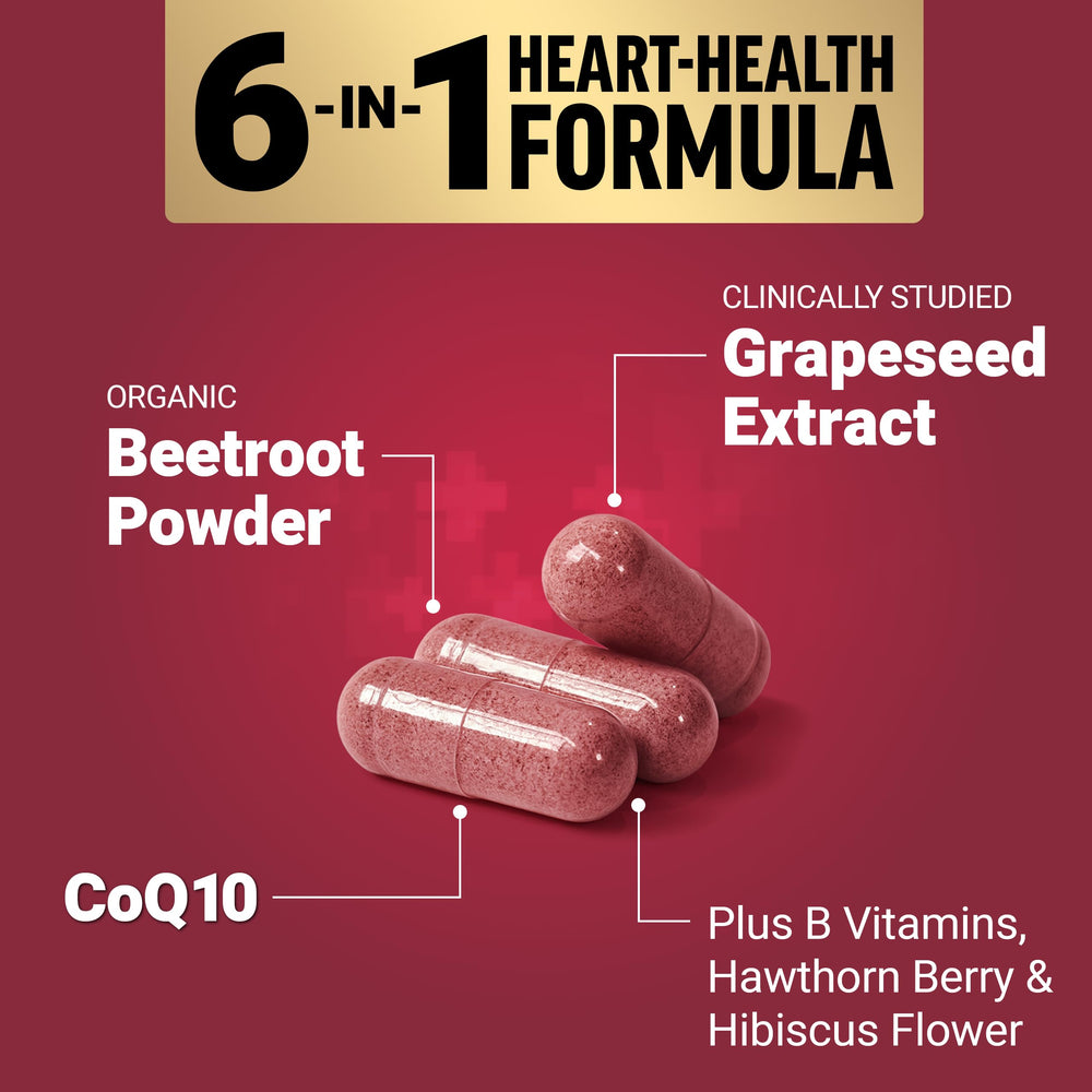 Total Beets capsules closeup reveals 1,800 mg beet root per serving