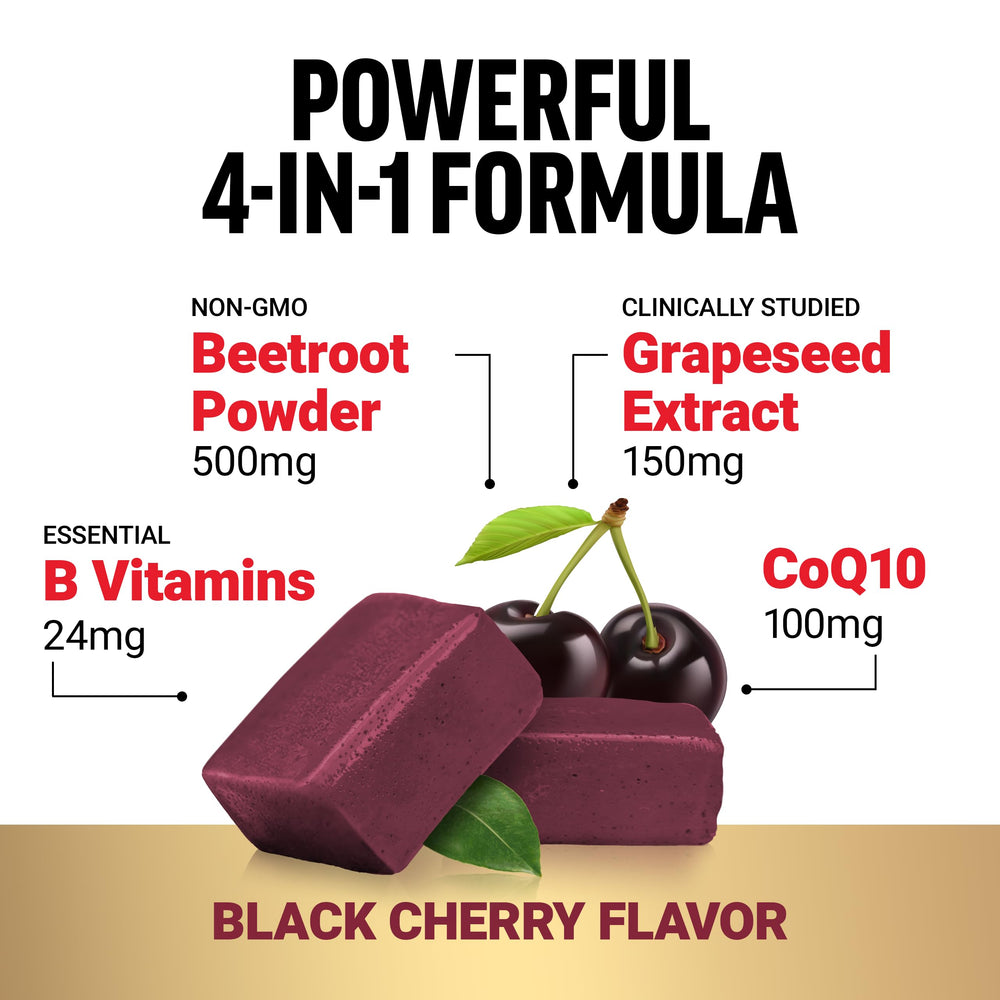 Force Factor Total Beets individually wrapped chews for on-the-go use.