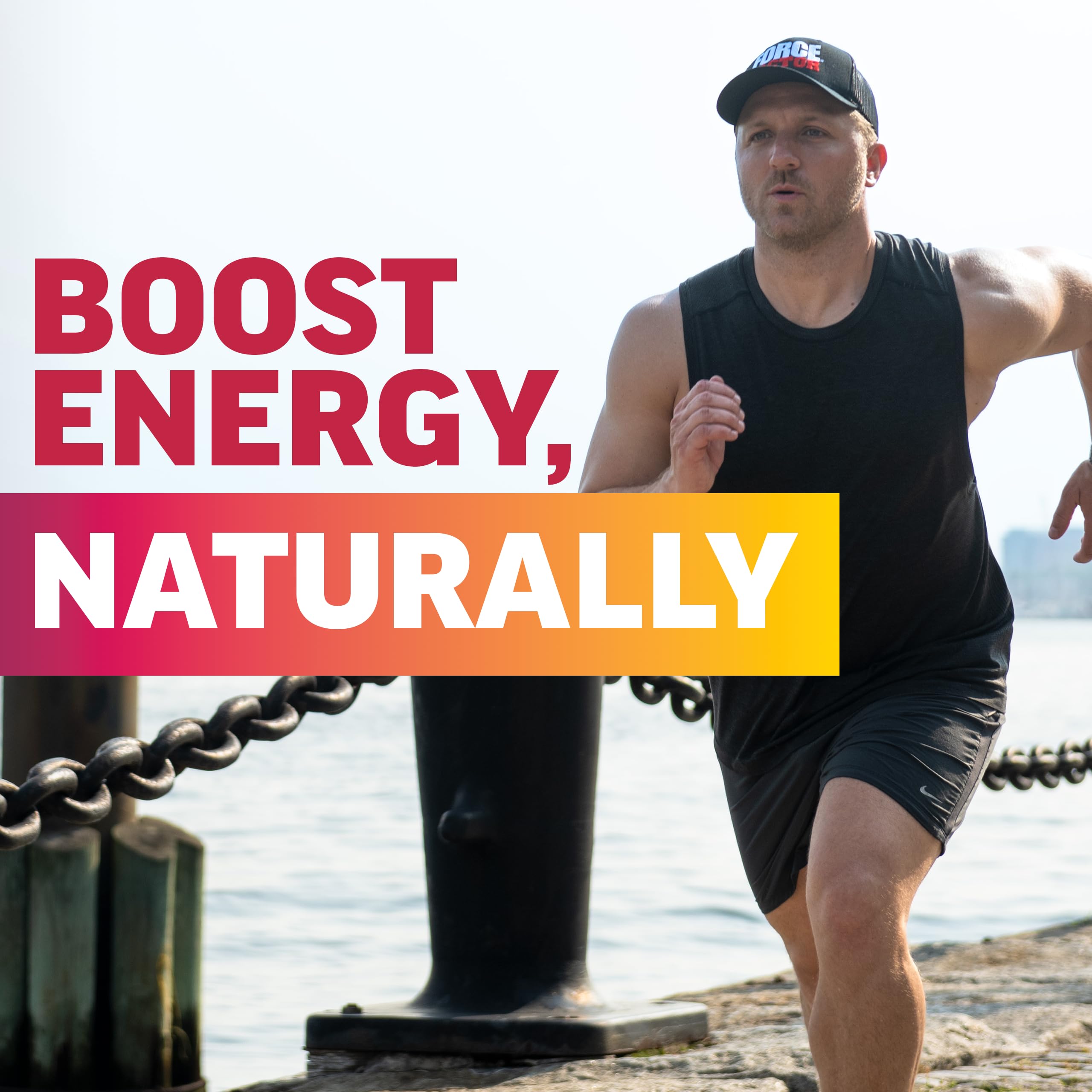 Force Factor Total Beets Energy Powder scoop in hand ready to mix.