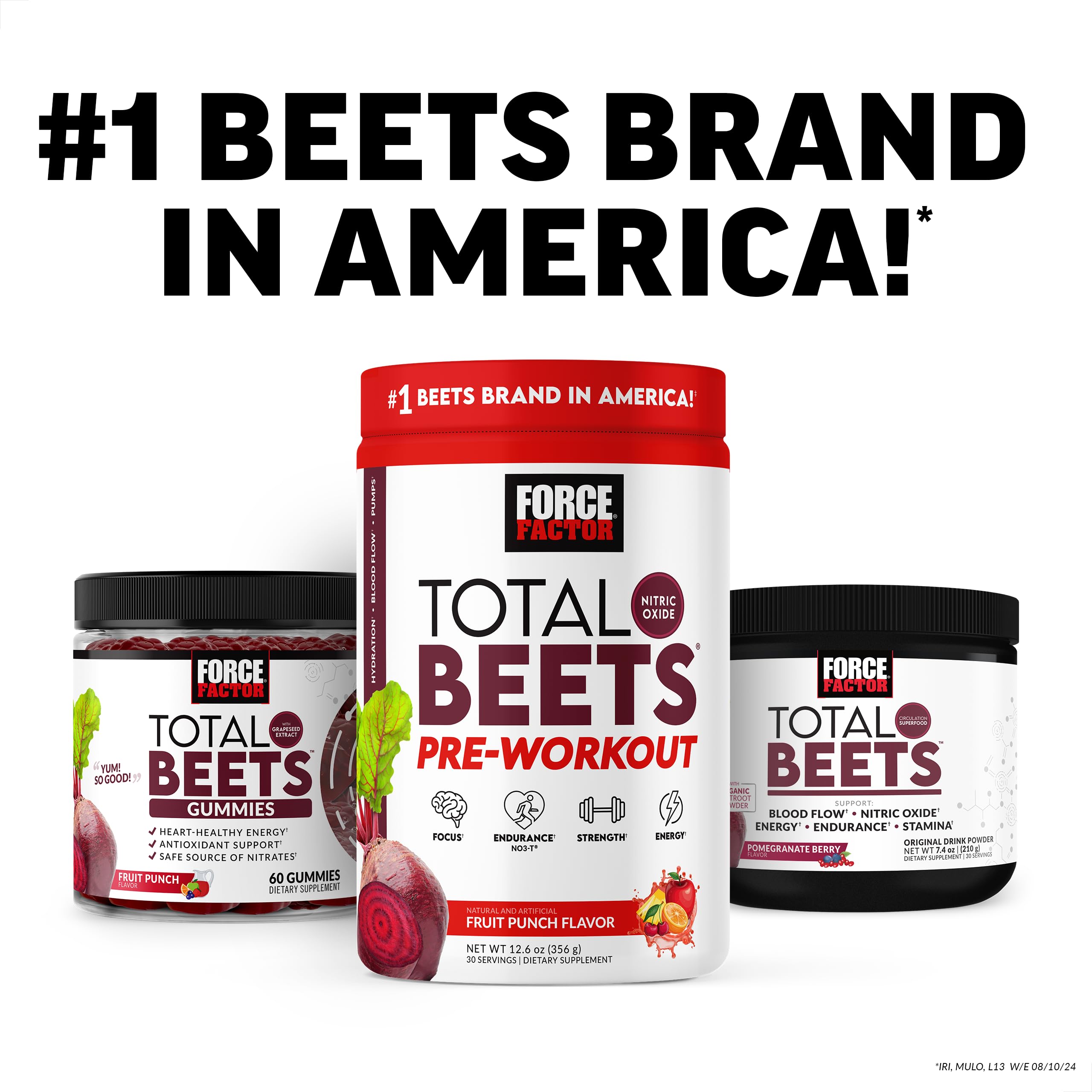 Beet root-based Total Beets with green coffee extract for energy.