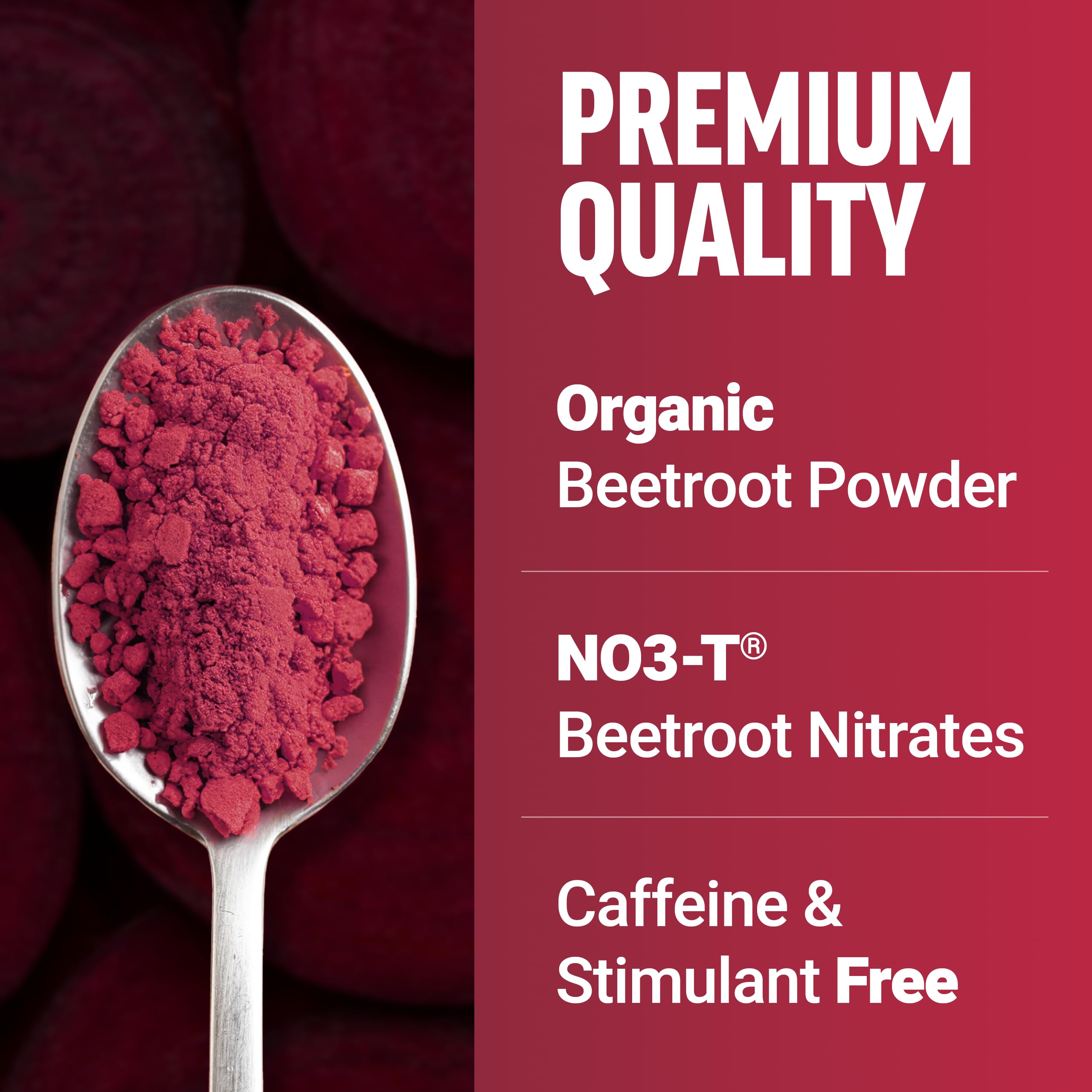 Force Factor Total Beets powder dissolves in a glass to create a refreshing drink.