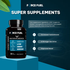 FORCE FUEL Nightstand bottle beside dim lamp sets intimate mood
