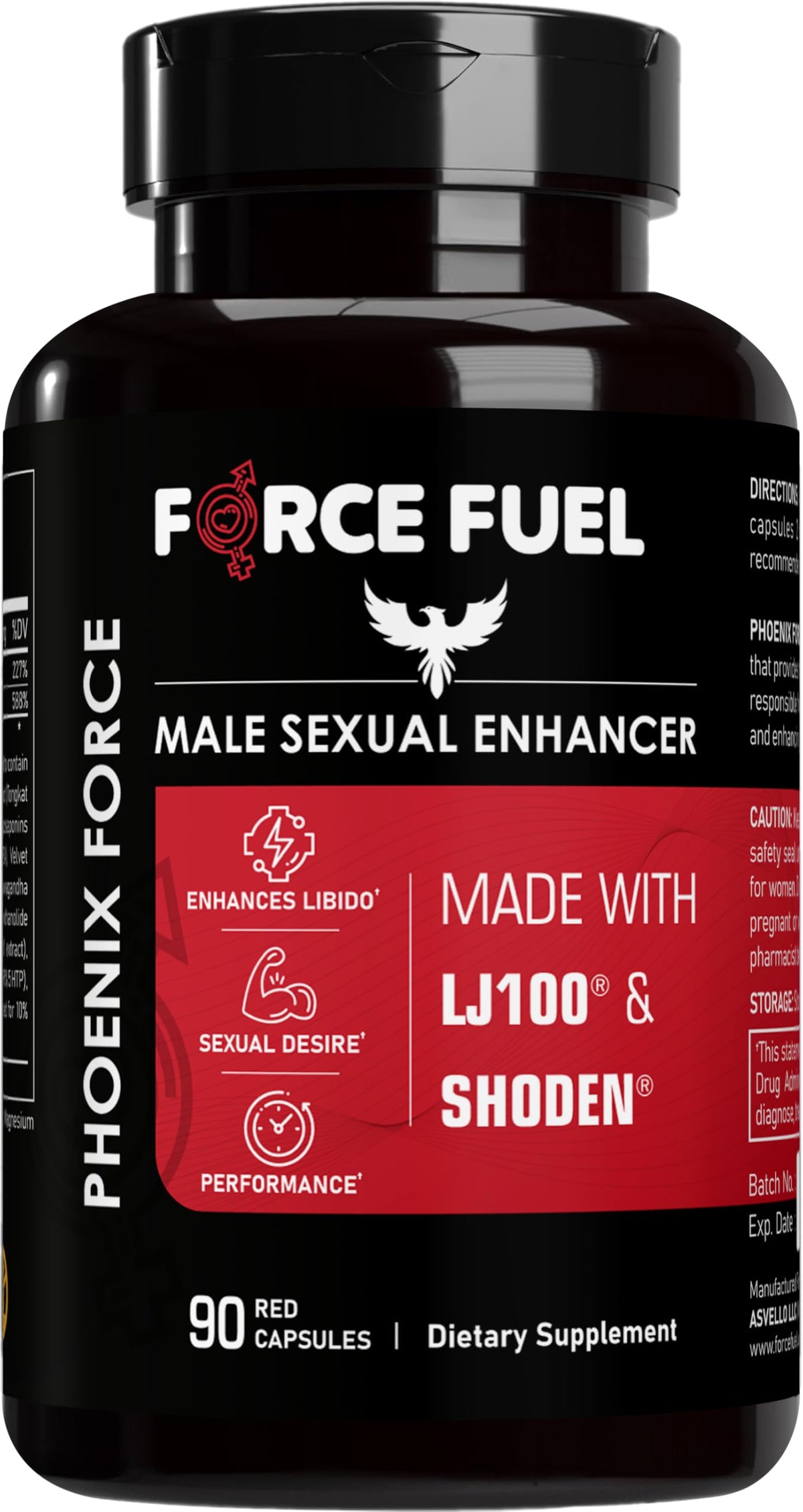 FORCE FUEL Phoenix Force bottle with tongkat ali for added stamina