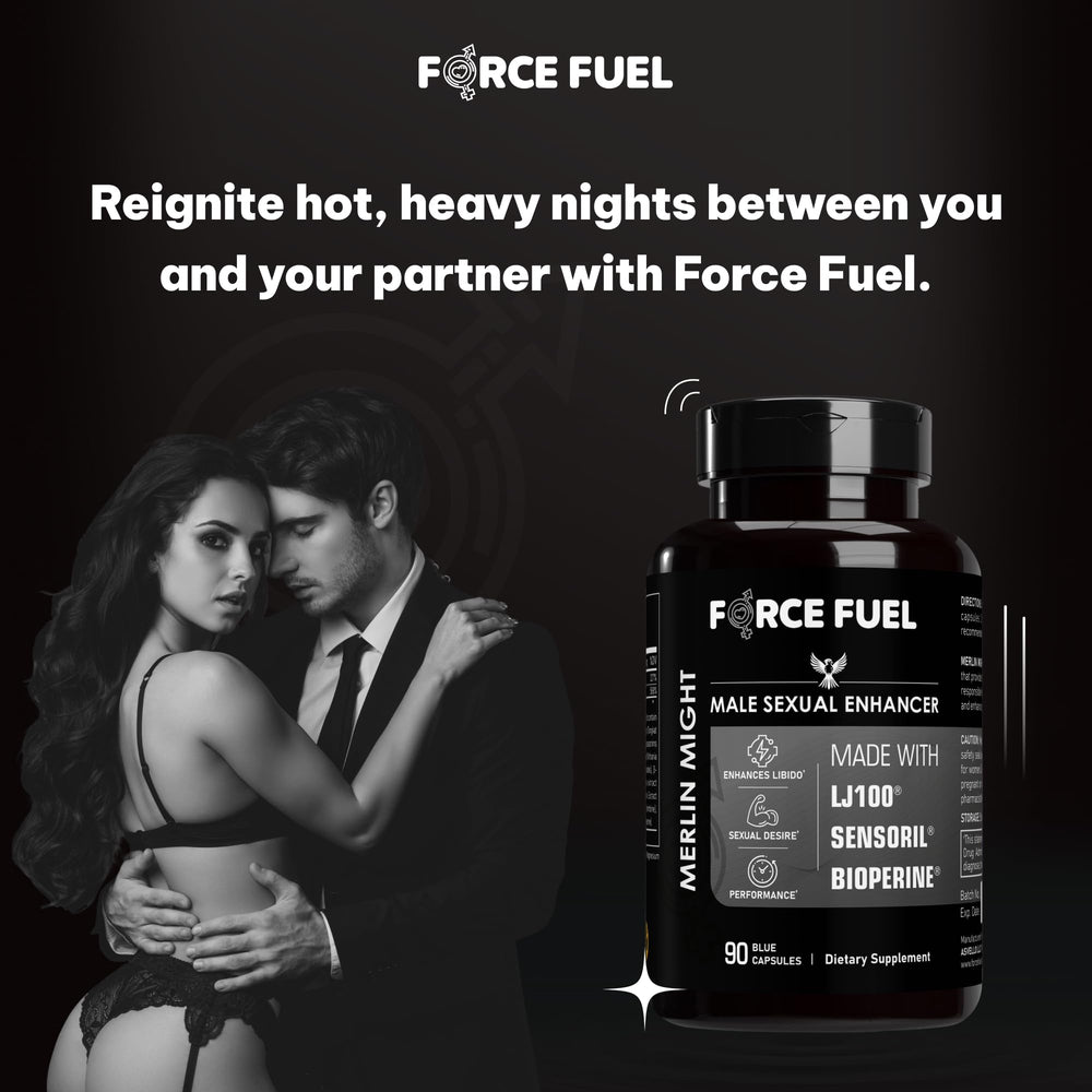 FORCE FUEL Sex Pills closeup of LJ100 ingredient label