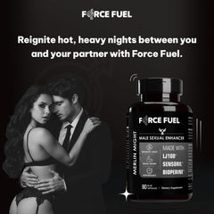 FORCE FUEL Sex Pills closeup of LJ100 ingredient label