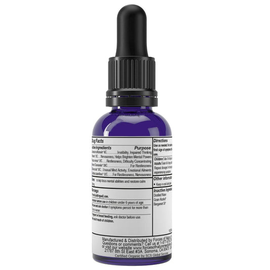 Forces of Nature Focus More drops under-tongue, designed for quick focus help.