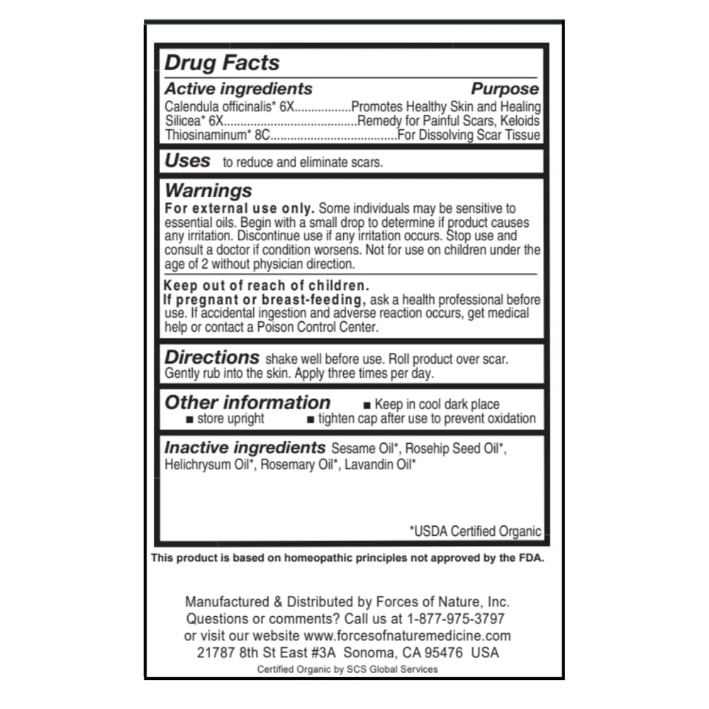 Forces of Nature Scar Control direct scar application for targeted relief and moisturization
