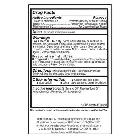 Forces of Nature Scar Control direct scar application for targeted relief and moisturization