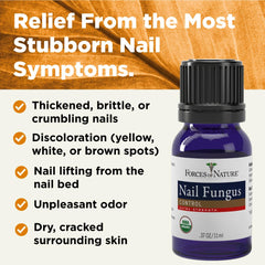 Forces of Nature toenail fungus dropper enables easy, targeted nail application