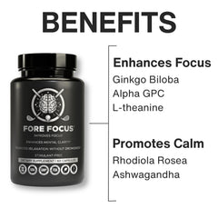 Close-up of Ashwagandha and L-Theanine suggesting calming focus