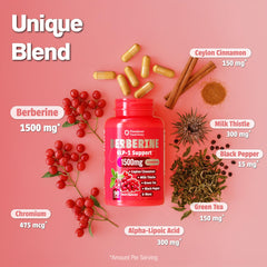 Forebear Berberine bottle with milk thistle and chromium for balance.