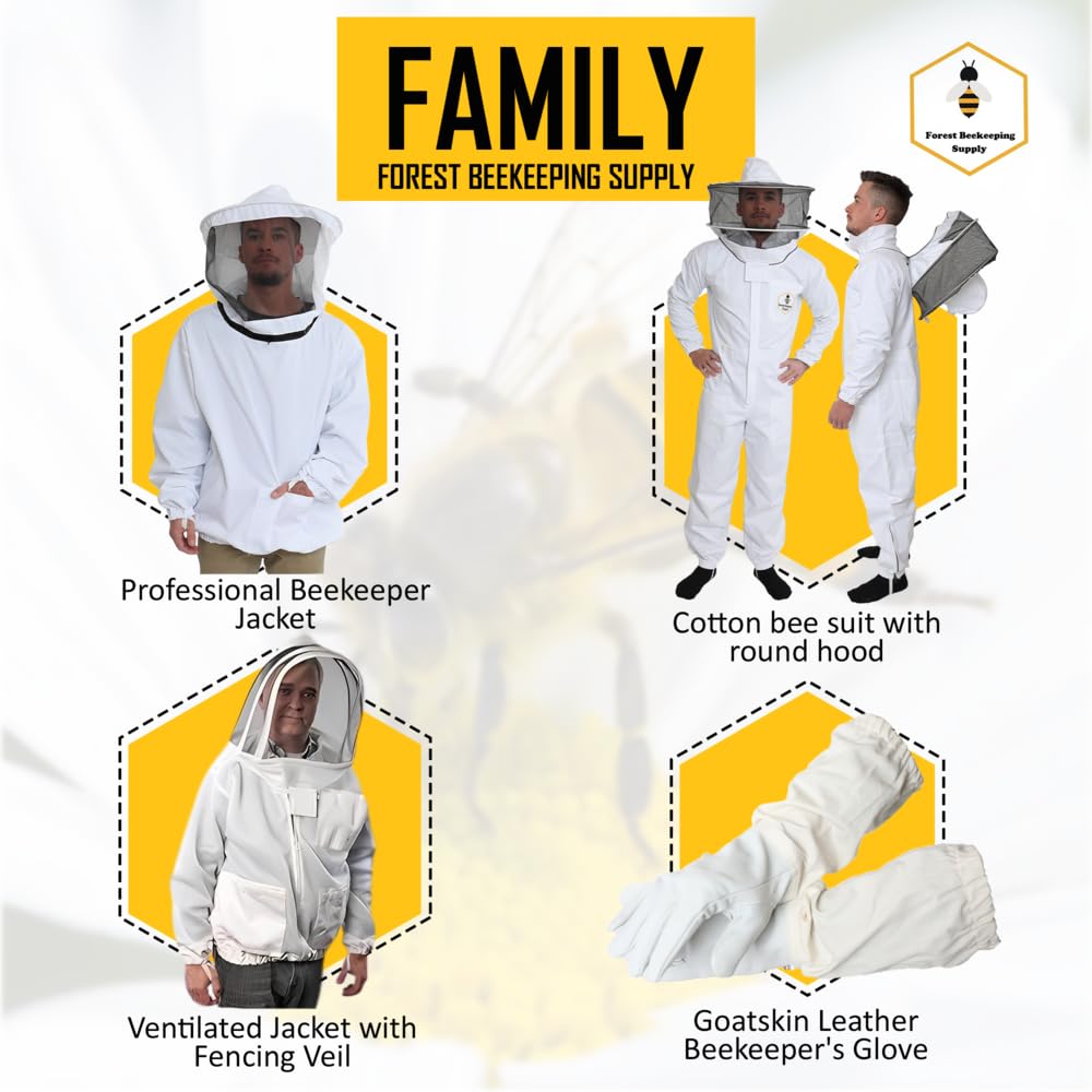 FOREST BEEKEEPING SUPPLY detachable veil is easy to wash and reuse