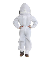 Forest Beekeeping Supply ventilated kid bee suit mesh close-up offers cooling airflow.