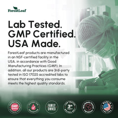 ForestLeaf Berberine lab test seal demonstrates third party verification