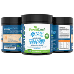 ForestLeaf Collagen Peptides pasture-sourcing image communicates grass-fed origins