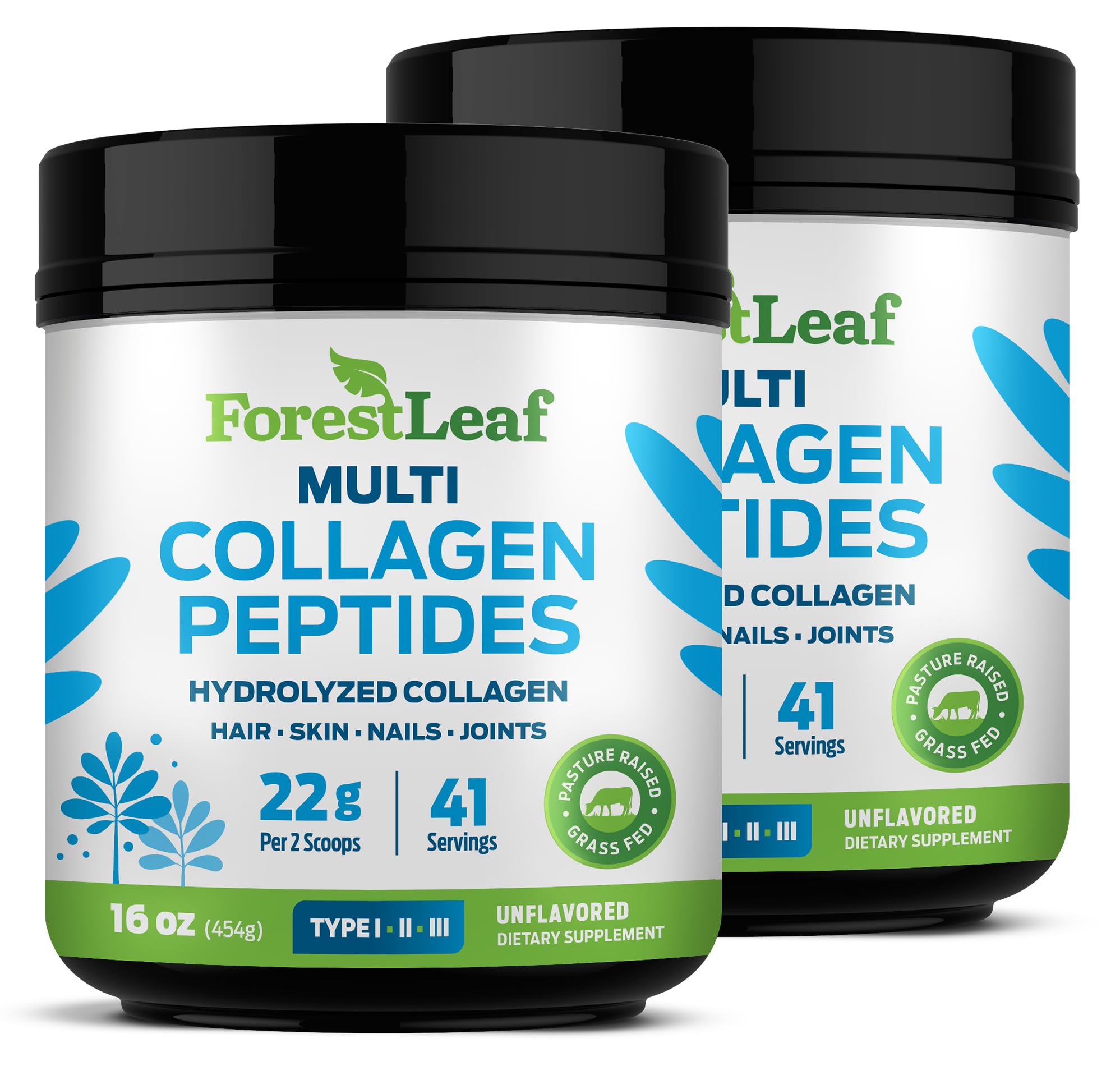 ForestLeaf Collagen Powder unflavored bottle ready for smoothies and daily routines.