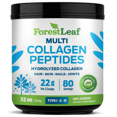 ForestLeaf Collagen Peptides Unflavored bottle for daily use.