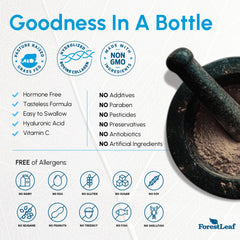 ForestLeaf multi-collagen pills hand-holding in daily routine.