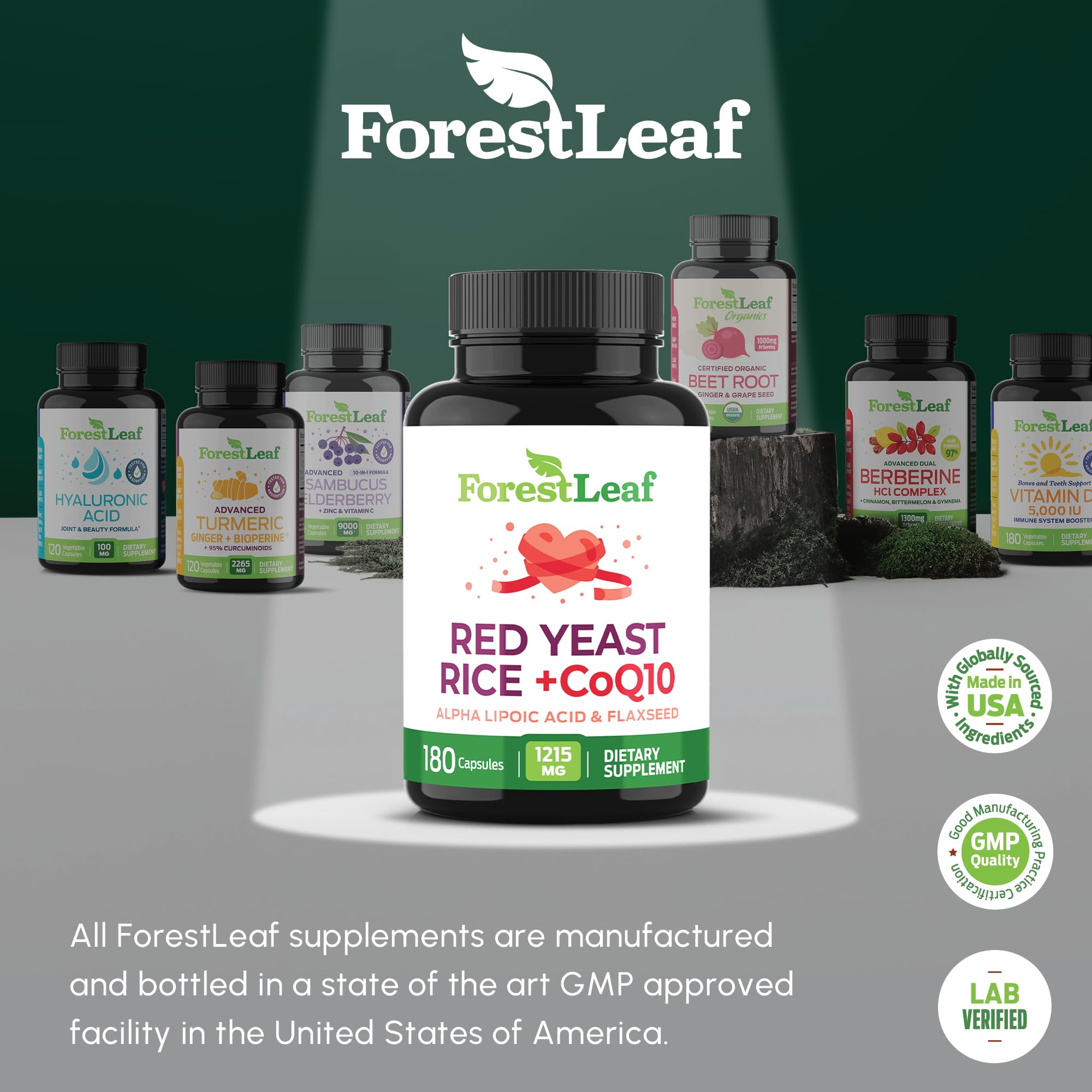 ForestLeaf Vegetarian friendly label appealing to plant-based shoppers.