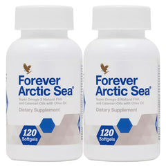 Forever Arctic Sea Omega-3 bottle front view for daily heart and brain support.