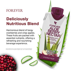 Cranberries and apples swirl in the drink for nutritious flavor.