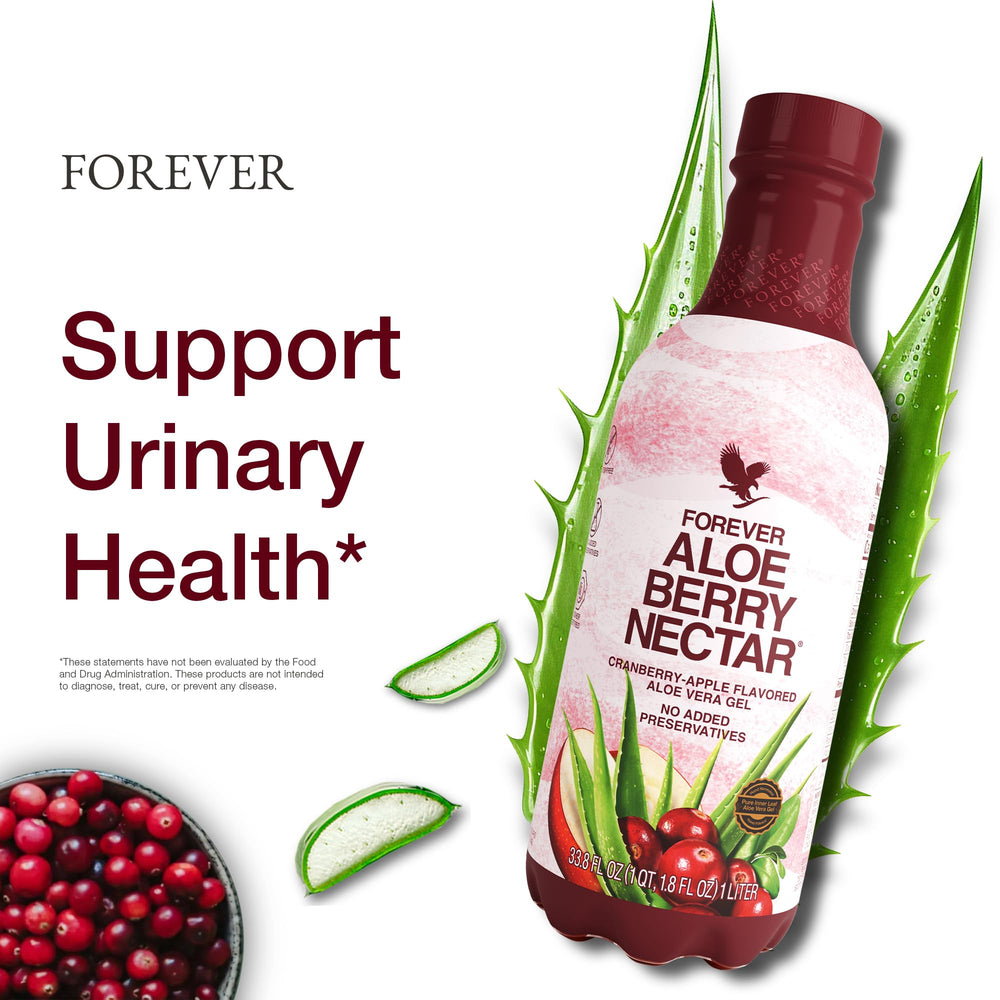 Forever Living Aloe Berry Nectar glass served chilled offers refreshing vegan-friendly hydration.