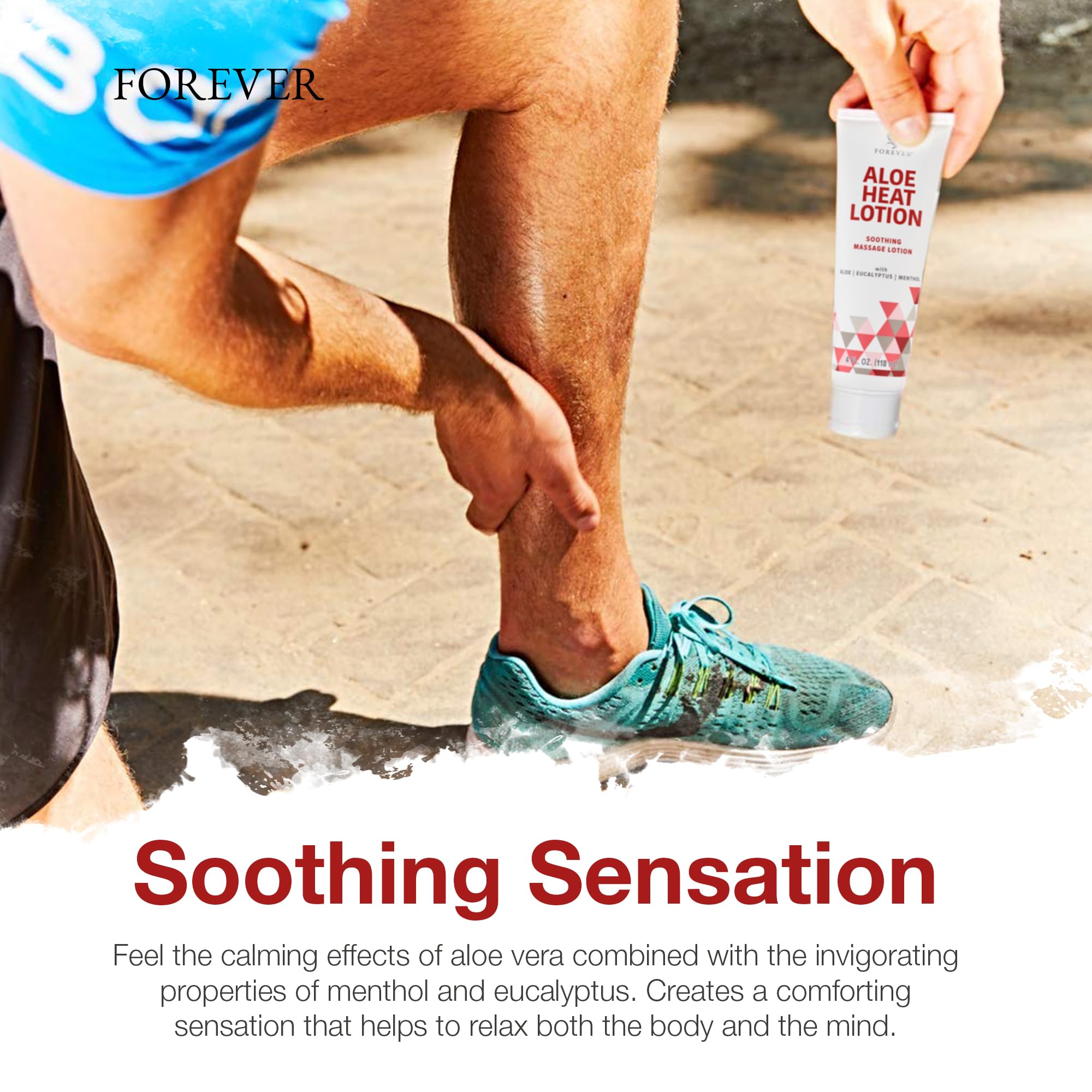 Forever Living Aloe Heat Lotion pump bottle for easy daily use.