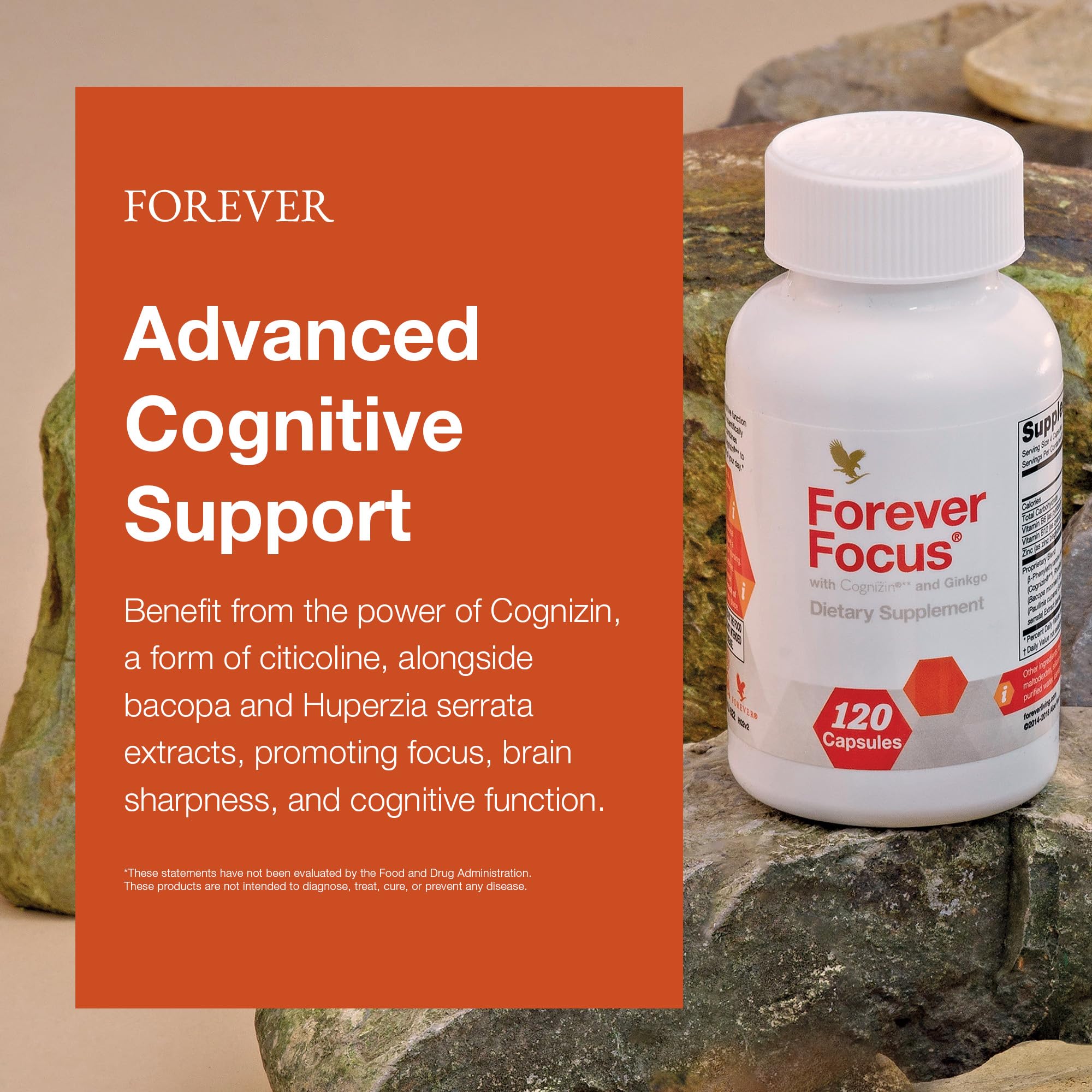 Forever Living Forever Focus bottle label shown for brand transparency.