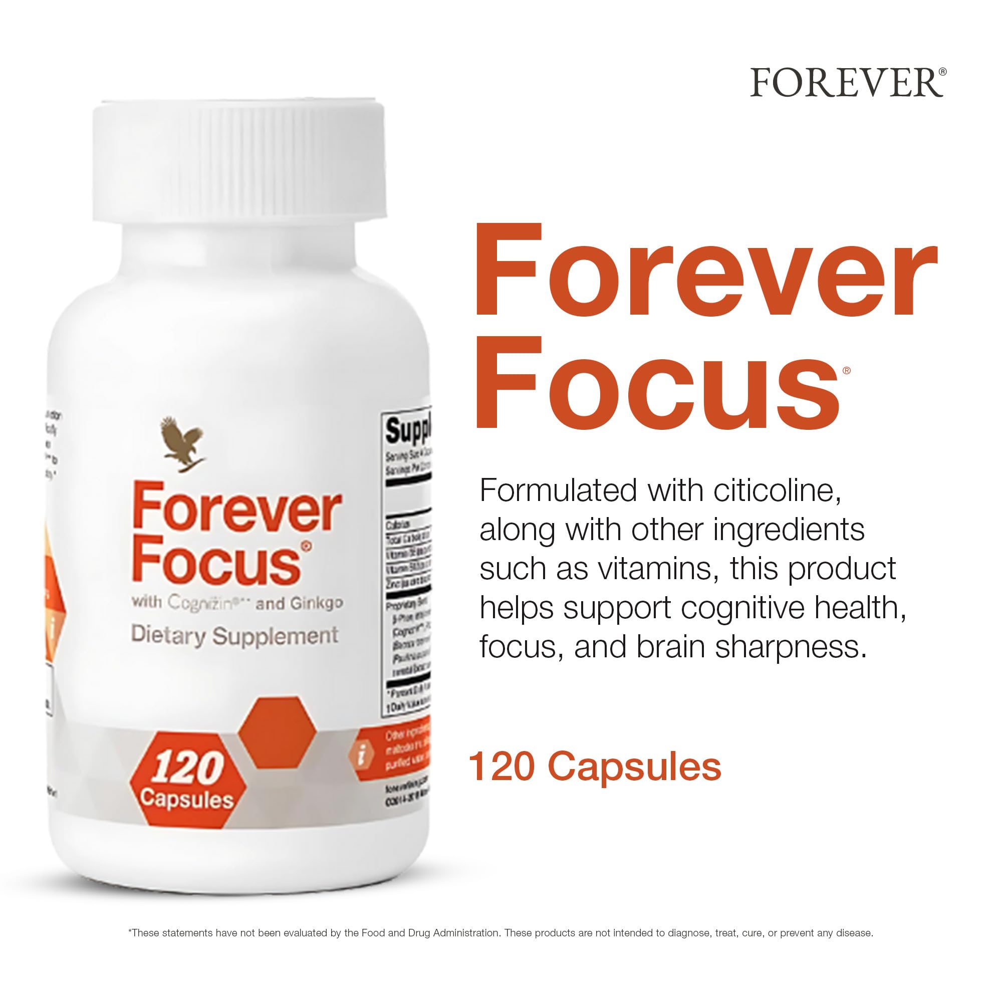 Forever Living Forever Focus bottle on desk ready for study.