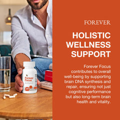Forever Living Forever Focus packshot signaling convenient brain support.