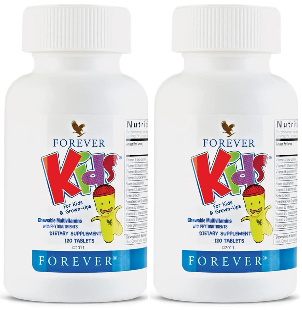 Forever Living Kids Chewable Multivitamin grape bottle illustrating daily nutrient support