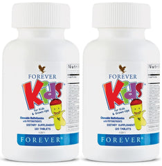 Forever Living Kids Chewable Multivitamin grape bottle illustrating daily nutrient support