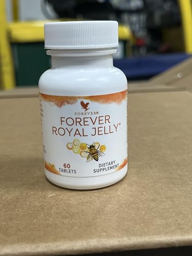Close-up of Forever Living Royal Jelly tablets highlighting easy-to-swallow capsules.