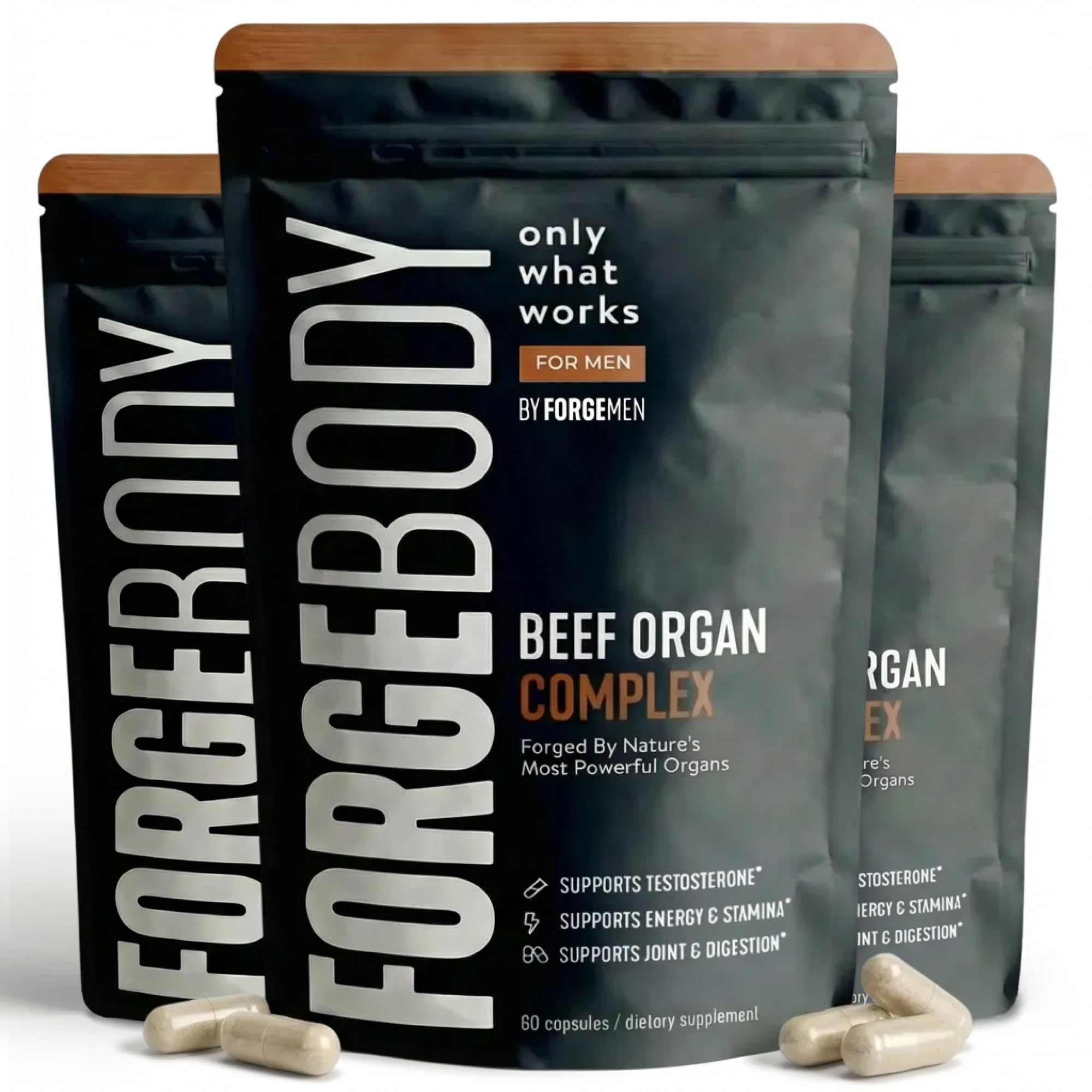 FORGEBODY capsules for convenient daily organ nutrition.