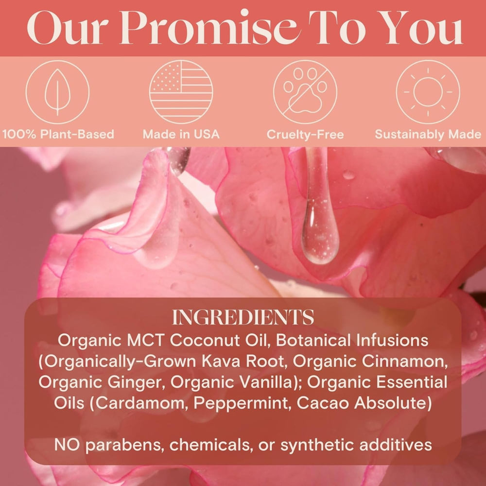 Foria Awaken Oil absorption—waiting period illustrated for gradual, comfortable feel.