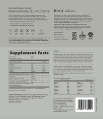 Eco-friendly Form Performance Protein packaging for chocolate peanut flavor