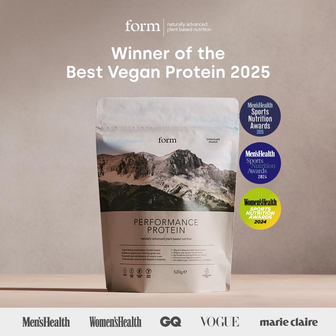 Shaker with Form Performance Protein chocolate peanut mixing for quick on-the-go shake
