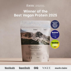 Shaker with Form Performance Protein chocolate peanut mixing for quick on-the-go shake