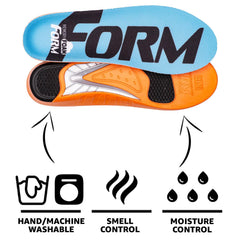 FORM Premium Insoles torsion-control-bar stabilizes the foot during movement