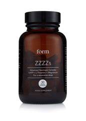 Form ZZZZs sleep bottle promotes calm before bed and supports fresher mornings.