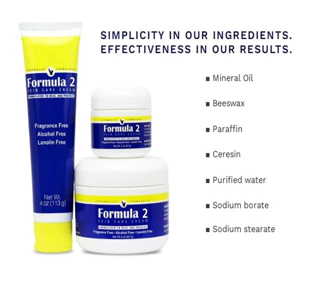 Formula 2 Skin Care Barrier Cream texture close-up for protection