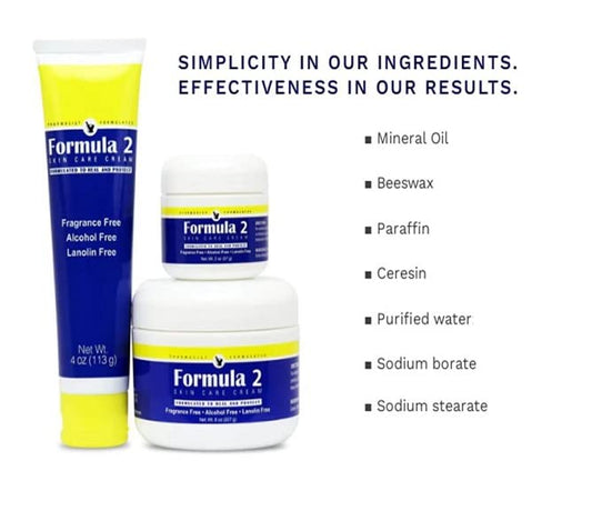 Formula 2 Skin Care Barrier Cream texture close-up for protection