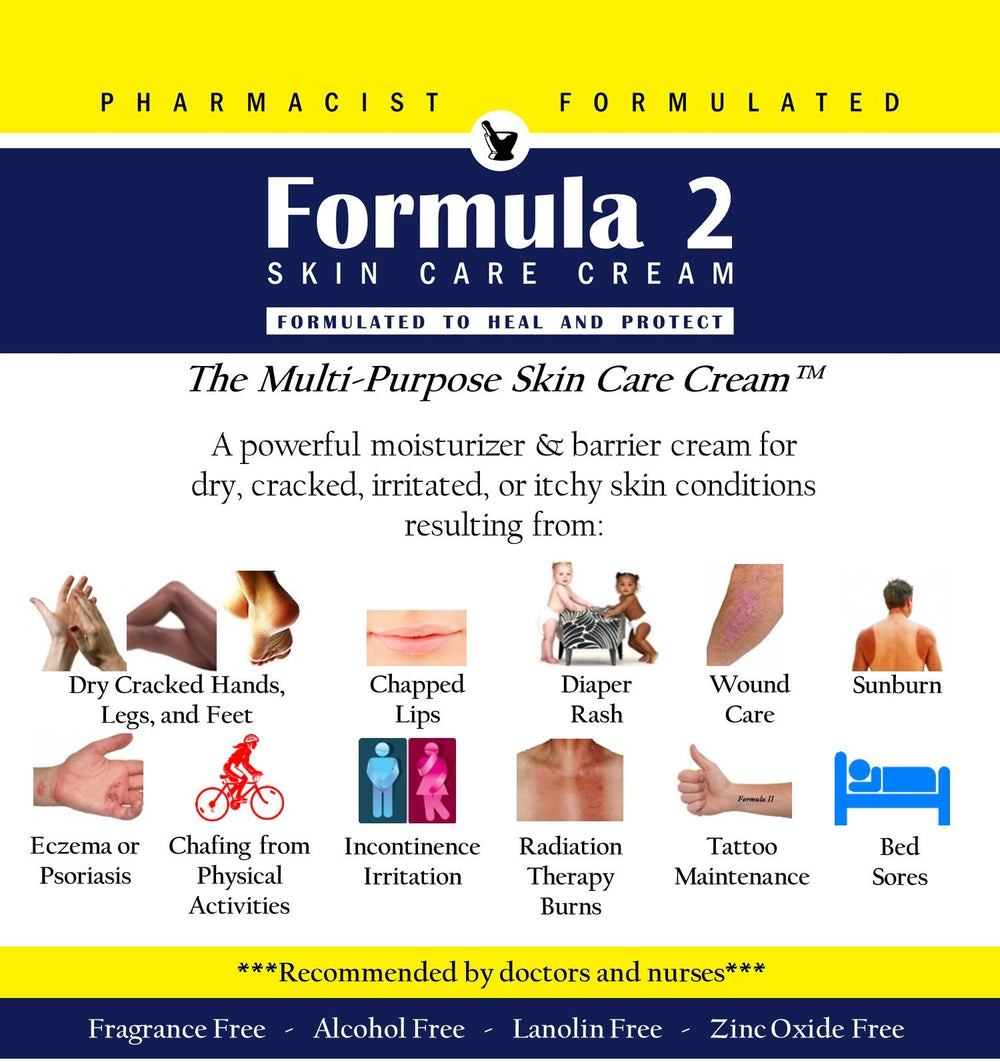 Formula 2 Skin Care Cream hands applying for moisture