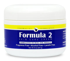 Formula 2 Skin Care Cream jar close-up showing rich hydration