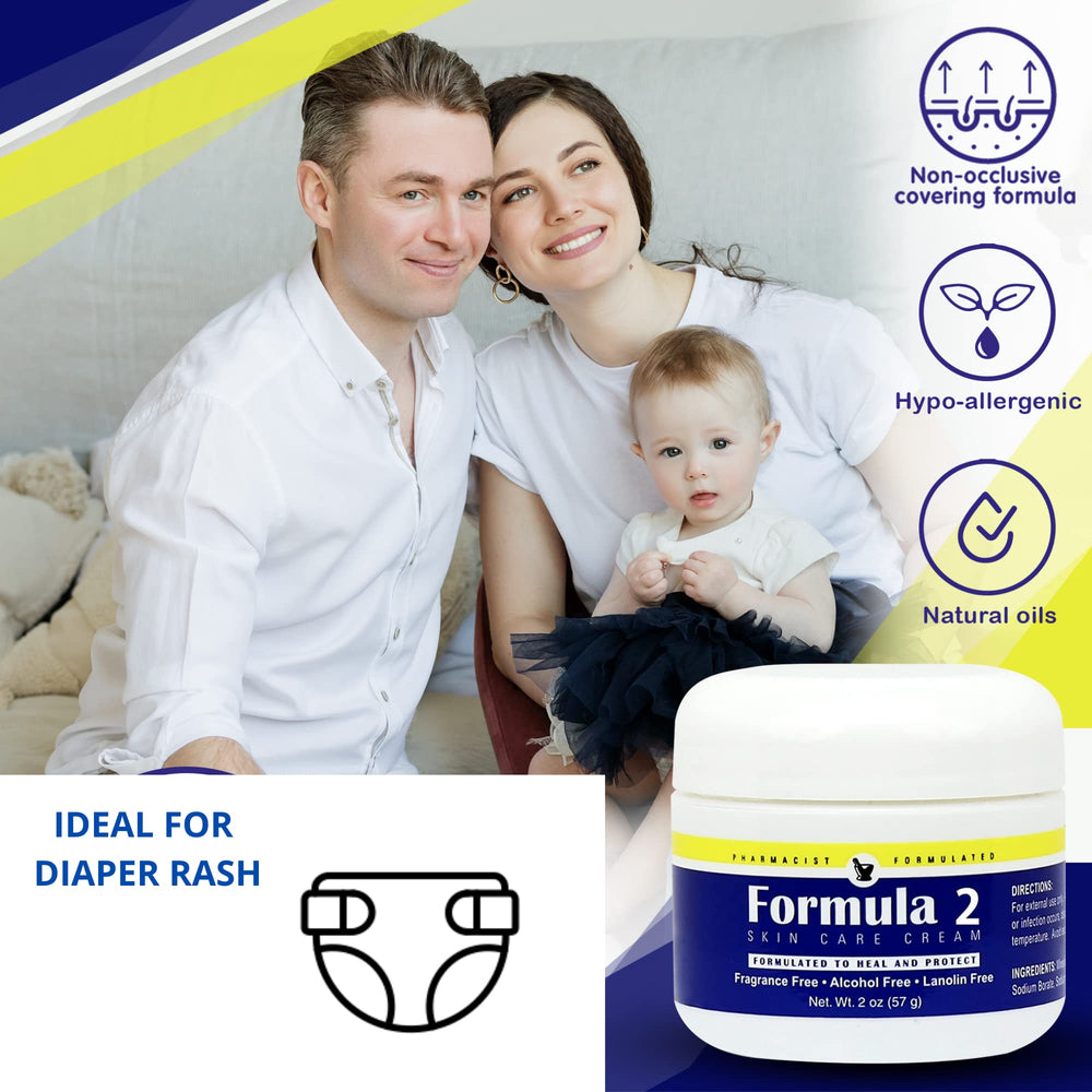 Formula 2 Skin Care Cream packaging shot with 8 oz jar